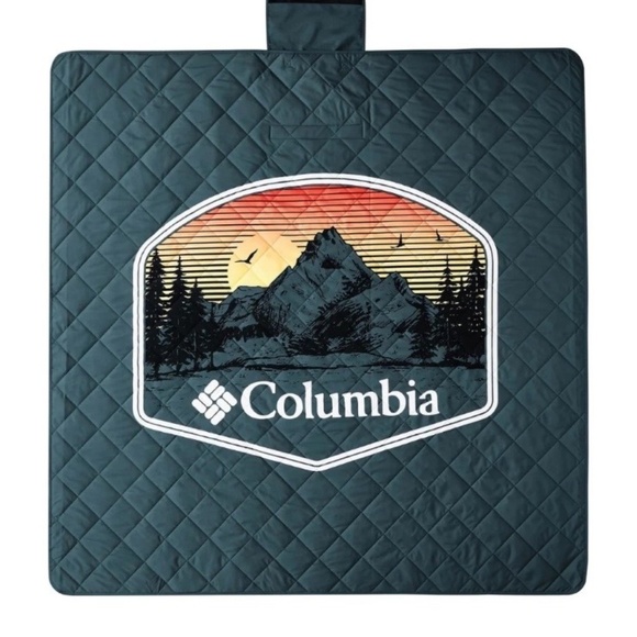 NEW Columbia Outdoor Blanket 72" x 72" Packable Waterproof Shell Multicolor - Picture 2 of 6